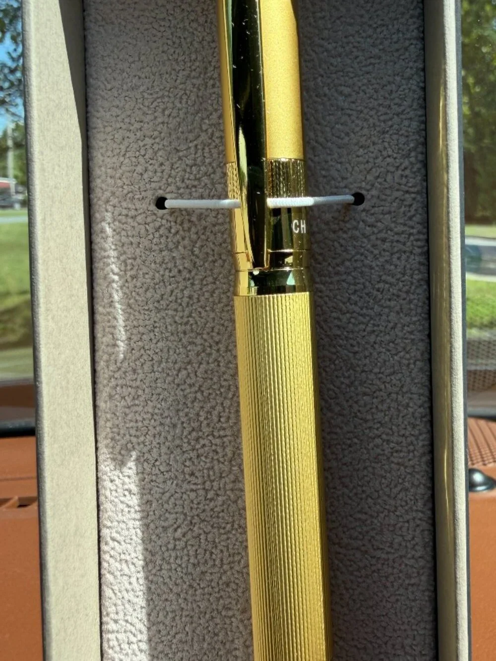 Charles Hubert Gold-tone Textured Ballpoint Pen